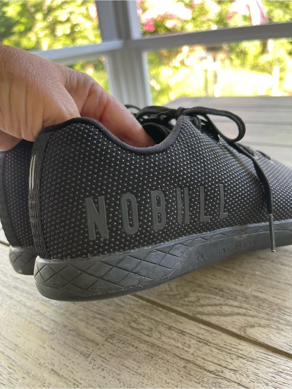 NOBULL All-Black Unisex Athletic Trainer Sneakers Womens 11.5 Mens 10